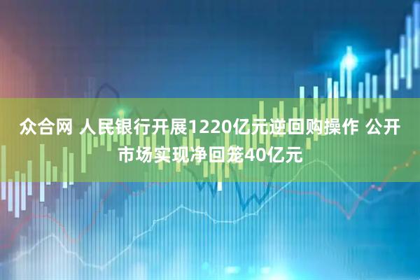 众合网 人民银行开展1220亿元逆回购操作 公开市场实现净回笼40亿元